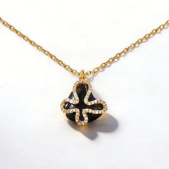 AMELIA BLACK AGATE Necklace