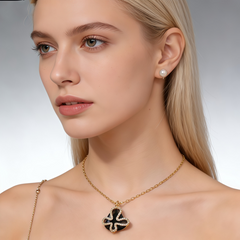 AMELIA BLACK AGATE Necklace