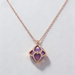 SILICA PURPLE AGATE Necklace