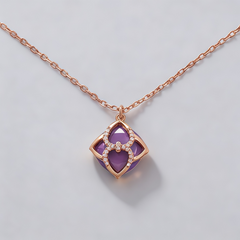 SILICA PURPLE AGATE Necklace