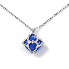 SILICA BLUE CRYSTAL Necklace