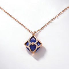 SILICA BLUE CRYSTAL Necklace