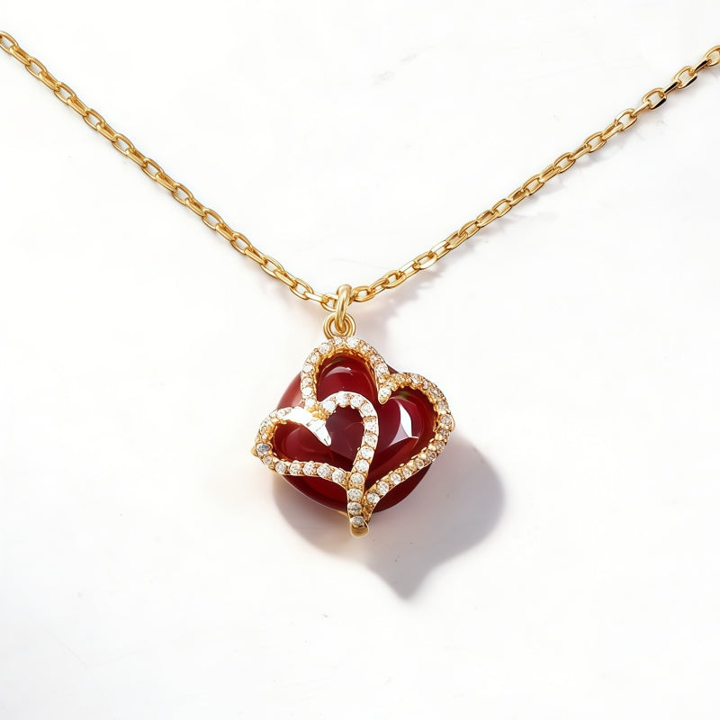 LOVE RED AGATE Necklace