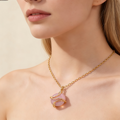PINK Turquoise Necklace