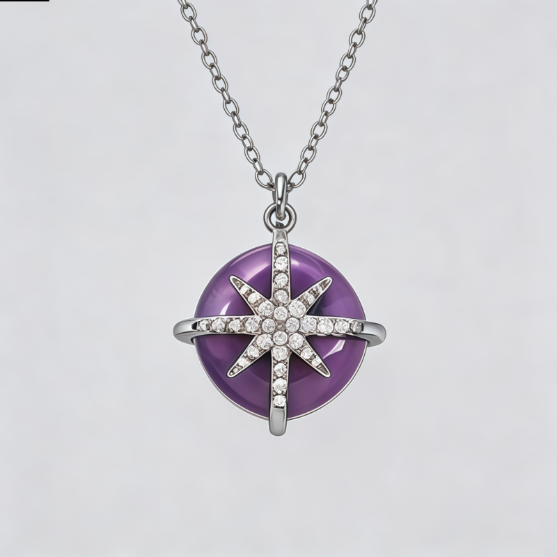 FAYE PURPLE AGATE Necklace