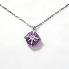 FAYE PURPLE AGATE Necklace