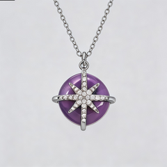 FAYE PURPLE AGATE Necklace