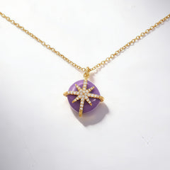 FAYE PURPLE AGATE Necklace
