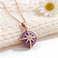 FAYE PURPLE AGATE Necklace