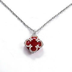 SYLVIA RED AGATE  Necklace