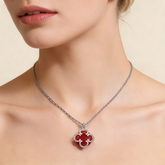 SYLVIA RED AGATE  Necklace