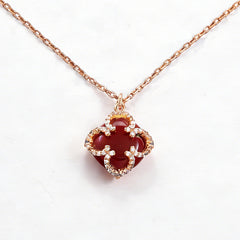 SYLVIA RED AGATE  Necklace