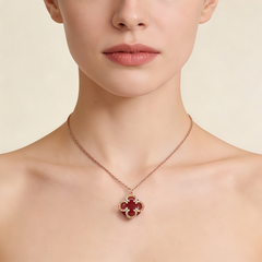 SYLVIA RED AGATE  Necklace