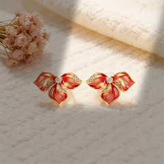 SASA FLOWER ENAMEL Earrings