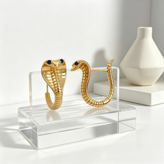 FEROCIOUS SNAKE Earrings/GOLD
