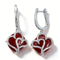 LOVE RED AGATE Earrings