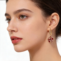 LOVE RED AGATE Earrings