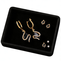 ANNA BLACK AGATE Earrings