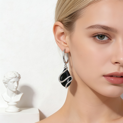 ANNA BLACK AGATE Earrings