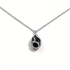 Michelle black agate Necklace