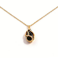 Michelle black agate Necklace