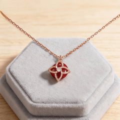 SILICA RED AGATE  Necklace