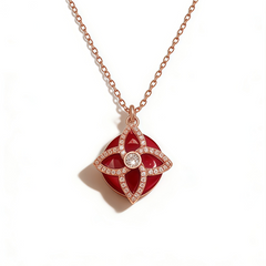 SILICA RED AGATE  Necklace