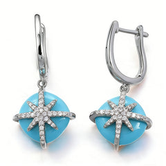 FAYE DYED TURQUOISE Earrings