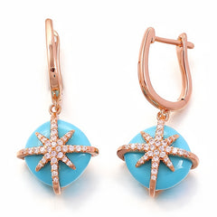 FAYE DYED TURQUOISE Earrings