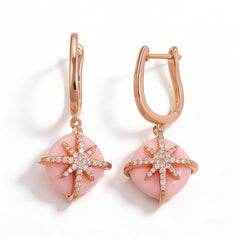 FAYE DYED PINK Earrings