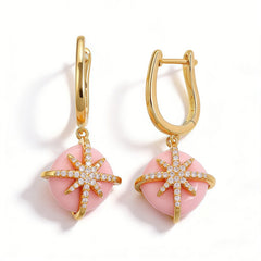 FAYE DYED PINK Earrings