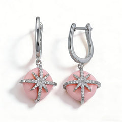 FAYE DYED PINK Earrings