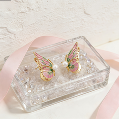 Iridescent Wings Earrings/GOLD