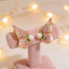 Iridescent Wings Earrings/GOLD