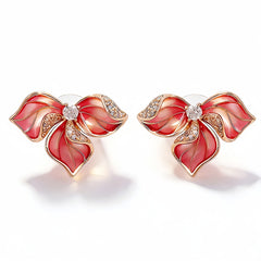 SASA FLOWER ENAMEL EAR