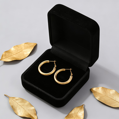 FALLYN Hoop huggie EAR/Gold