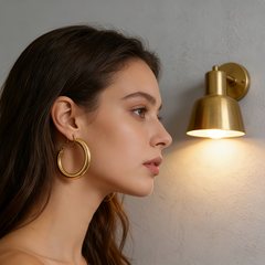 FALLYN Hoop huggie EAR/Gold