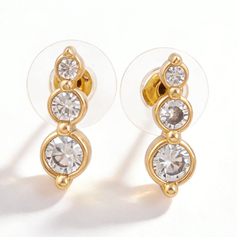 Nia CRYSTAL Earrings/Gold