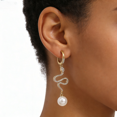 SNAKE CHARM EAR/GOLD