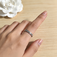 Eternity Cubic Zirconia Ring/Stainless Stee