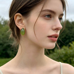 Olive Drop Earrings