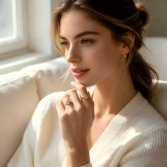 Cloud Mop Floral Open Ring