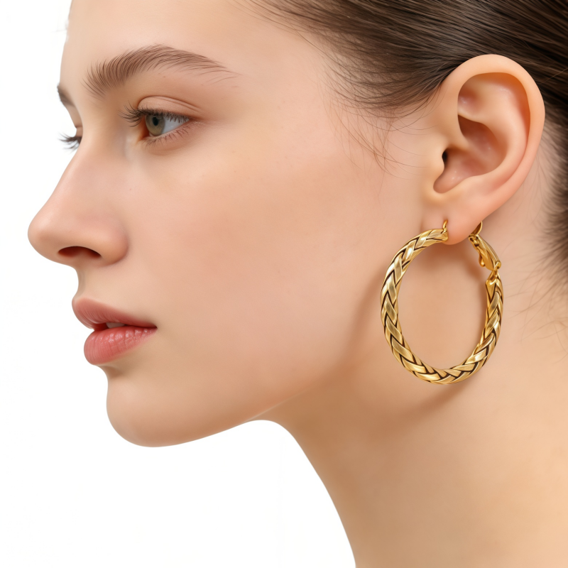 SIMO Hoop huggie EAR/Gold