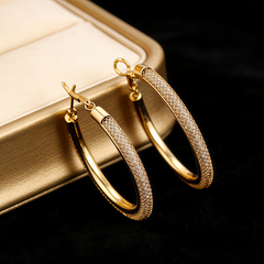 PRESTON Hoop huggie EAR/Gold