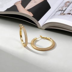 PRESTON Hoop huggie EAR/Gold