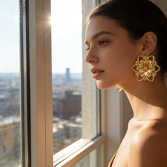 PERRY Hoop huggie EAR/Gold