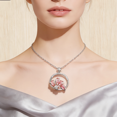 MINA ROUND FLOWER ENAMEL NCK