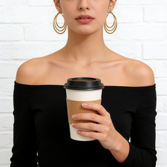 ANSLEY Hoop huggie EAR/Gold