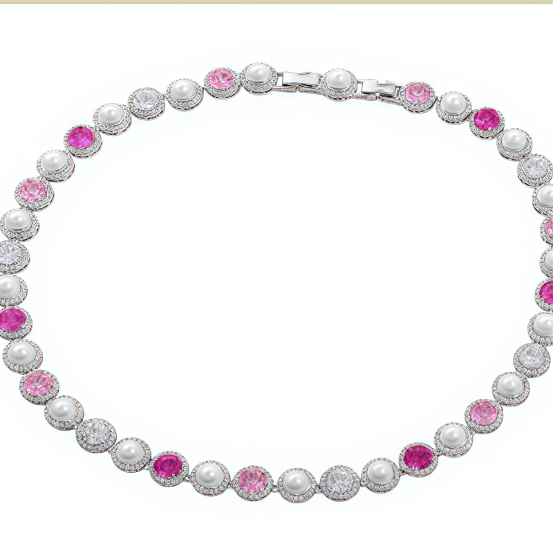 COCO MOP NCK/RHD PINK CYSTAL