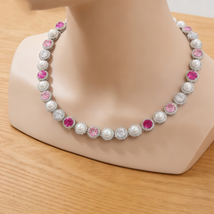 COCO MOP NCK/RHD PINK CYSTAL